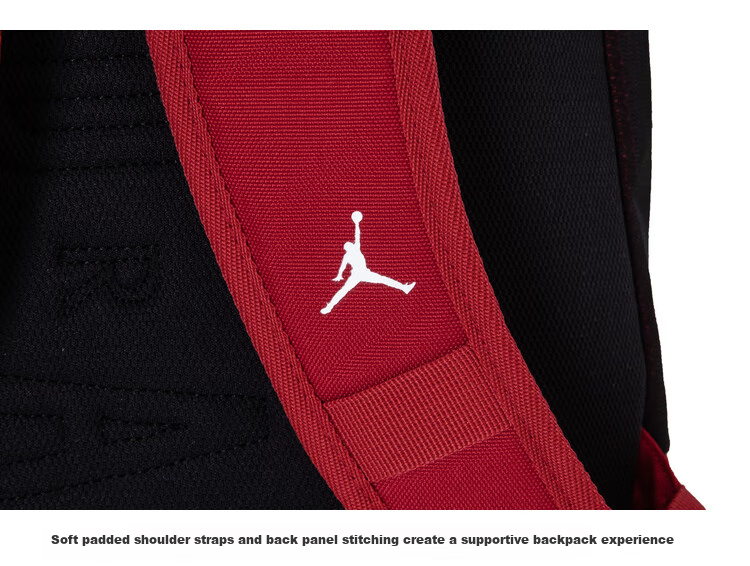 Jordan AJ Backpack for Men And Women, Large Capacity with Compartments, American Style Shoulder Bag 13