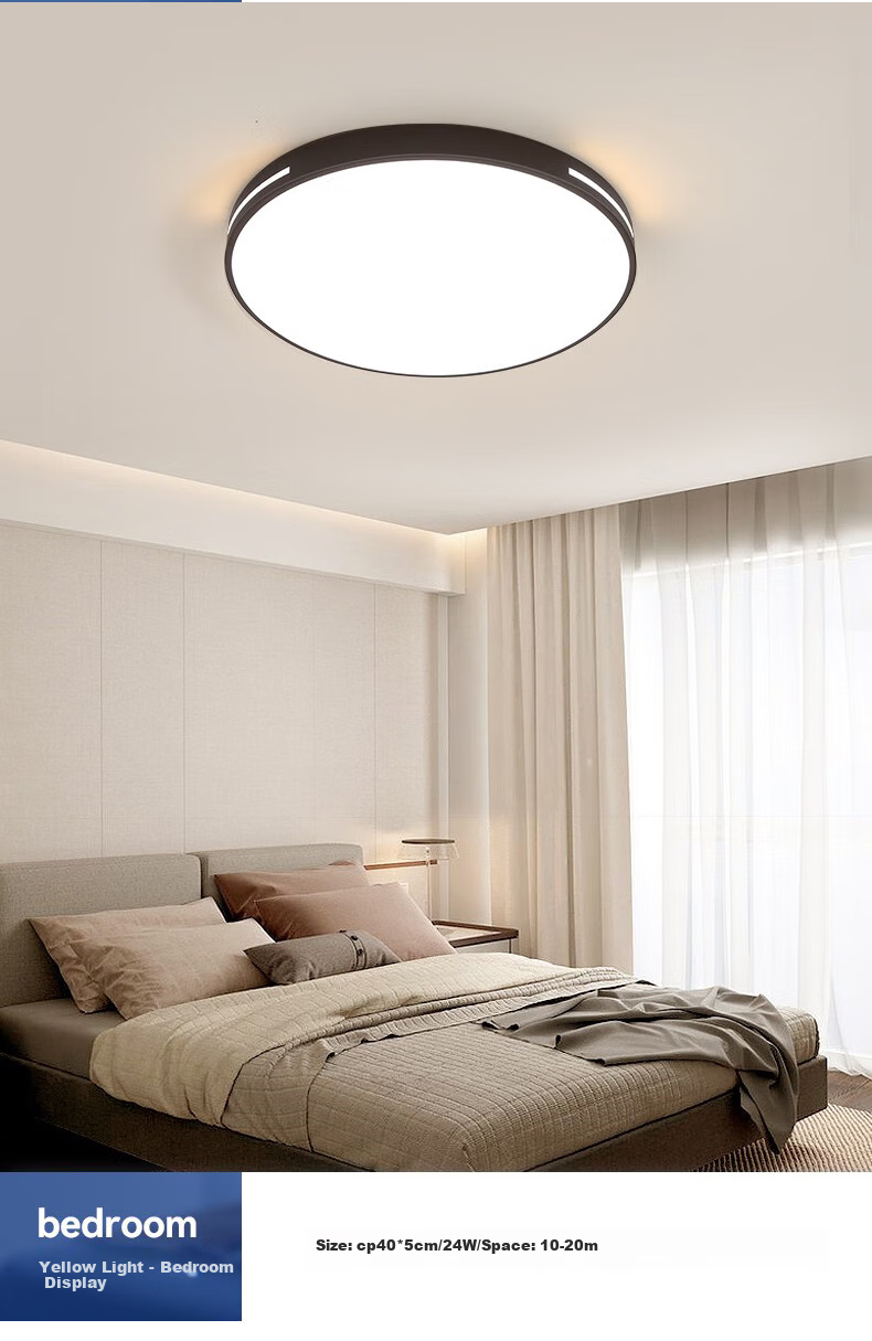HD Ceiling Light, Bedroom Light, Dining Room Light, LED Eye-Protection Main Bedroom Full Spectrum Zhongshan Lighting Fixture, 26 Styles of Lamp Design, Installation Included 6