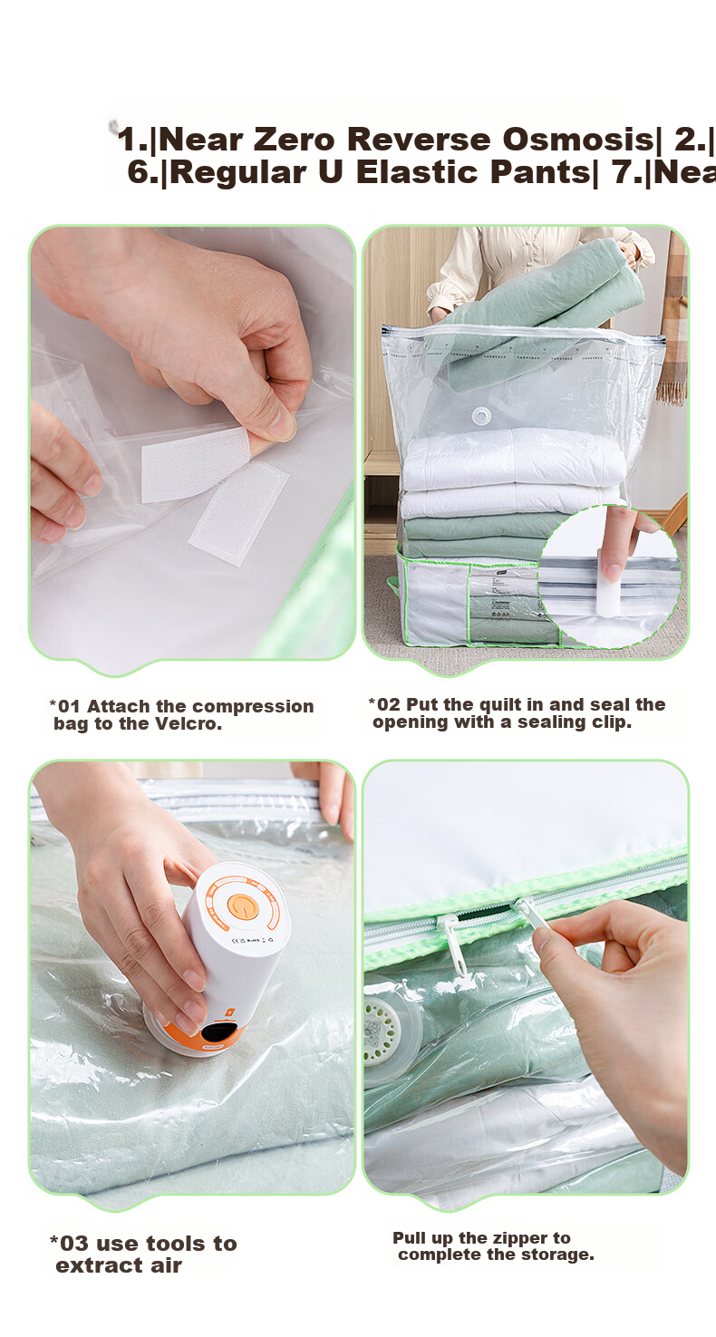 Taili Vacuum Storage Bags, Fabric Storage Boxes for Clothes And Quilts, Foldable Organizer Bags, 50L Medium Size 17