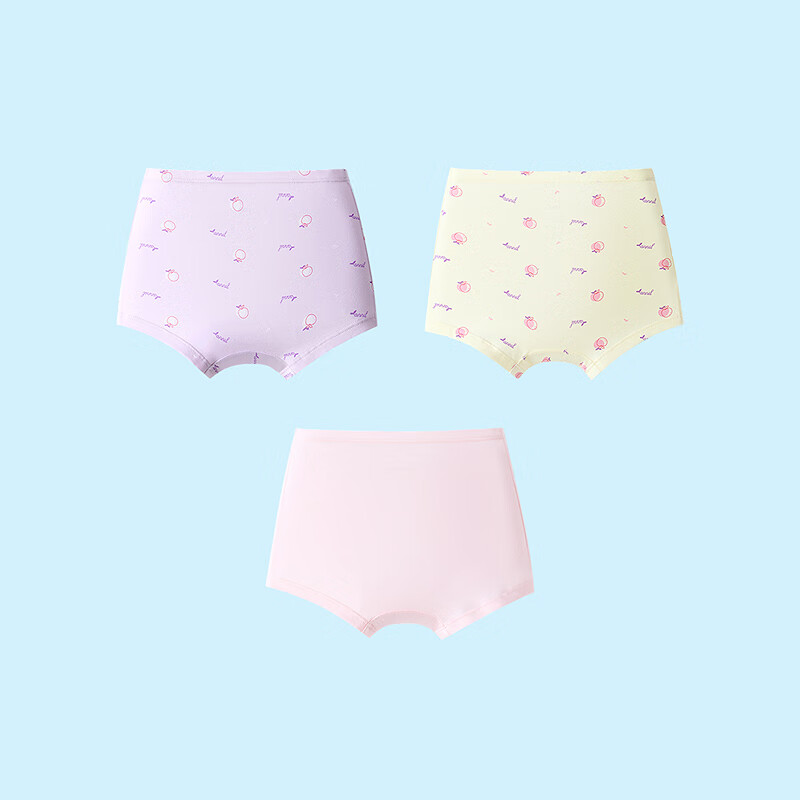 Annil Girls' Boxer Briefs 3-Pack 2025 Autumn New Underwear Set 02 Size 120
