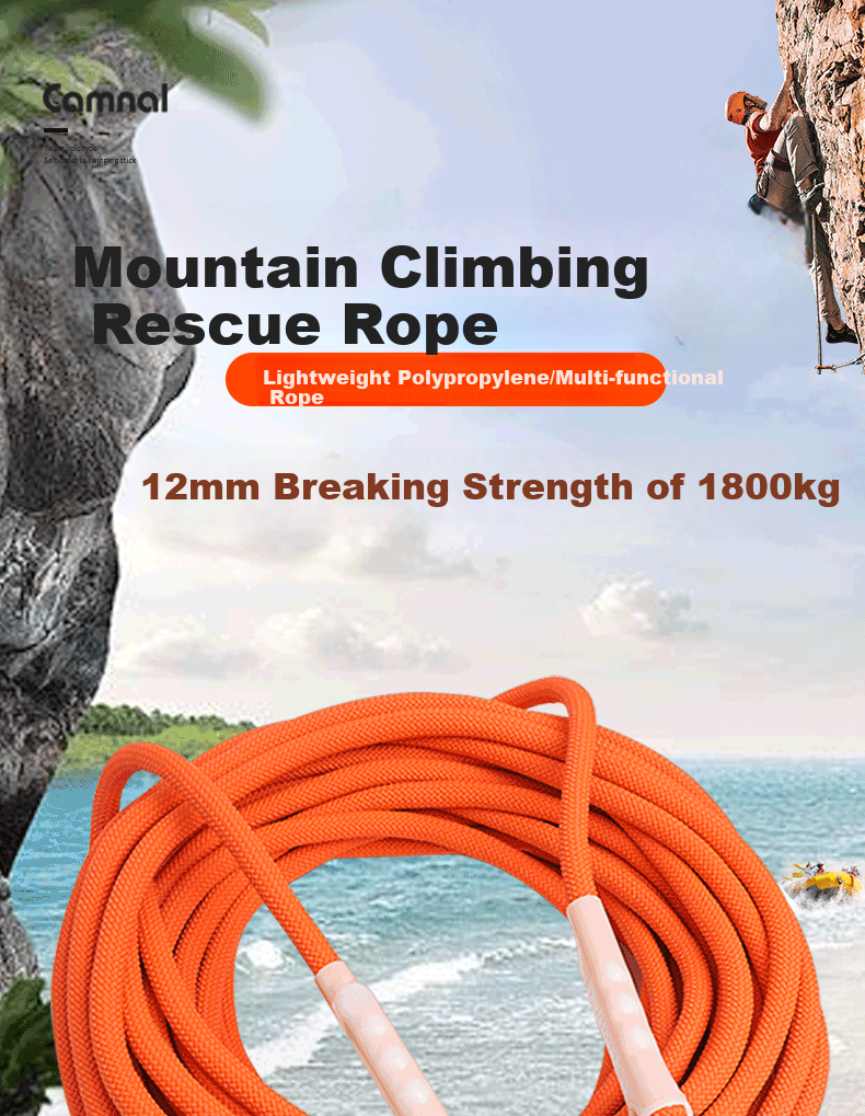 Kanle Outdoor Safety Rope, Climbing And Rock Climbing Rope, High-Altitude Work National Standard Flood Rescue Floating Lifeline, 6mm/10 Meters 2