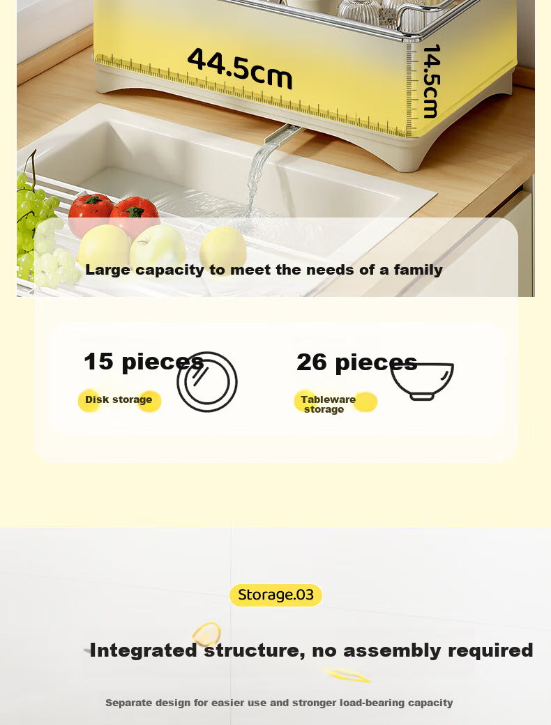 Yatushi 304 Stainless Steel Kitchen Dish Rack, Narrow Edge Draining Bowl Rack, Household Storage Shelf, Dish Organizer 7