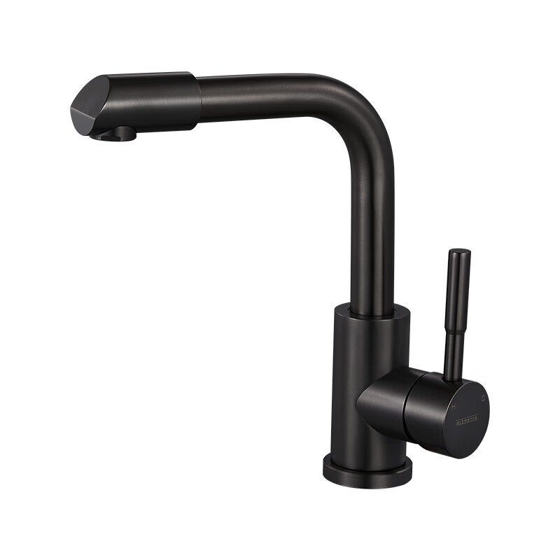 Submarine L2094B Black Stainless Steel Basin Faucet Dual Control Hot and Cold 360° Double Rotation Bathroom Sink Faucet