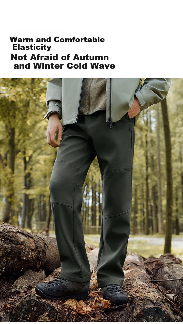 Semir Casual Pants for Men, Fleece-Lined Triple-Protection Outdoor Trousers, Winter Straight-Leg Pants with Elastic Waist, Versatile Style 109725127102 5