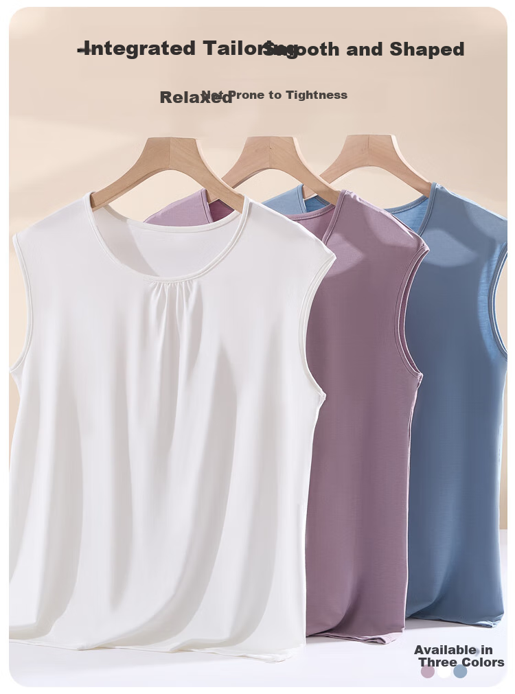 Hengyuanxiang Modal Vest Women Plus Size Fat MM Middle-aged Mom Summer Slim Casual Sports Sleeveless Tank Top 2