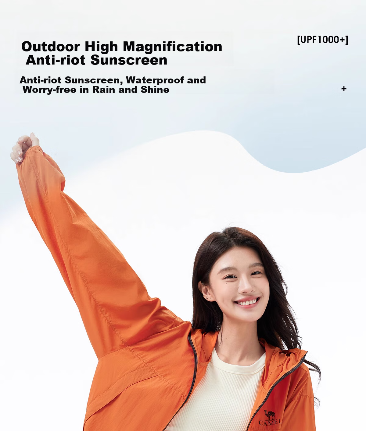 CAMEL Outdoor UV Protection Jacket for Men And Women, Lightweight Breathable Sun Protection Coat A35BAFO082 2XL 1
