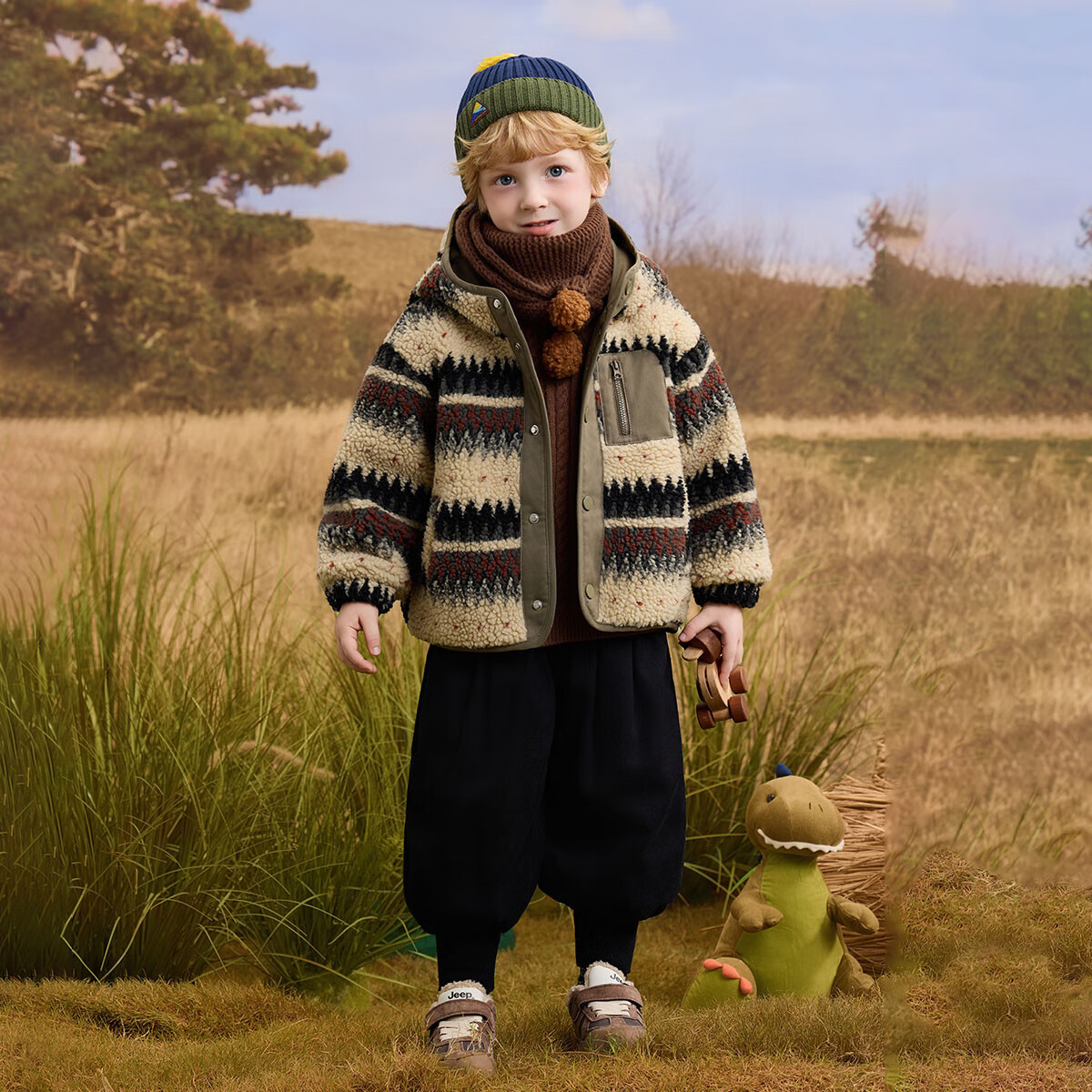 Детская куртка ASK JUNIOR, зимняя, для мальчиков, теплая, модная, в стиле ретро, с цветовыми блоками, воротником-стойкой, с капюшоном