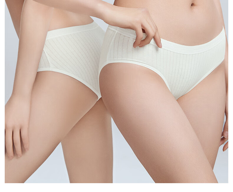 BaanShi Disposable Women's Underwear Cloud Soft Striped Triangle Milk Silk Sterilized Wash-Free Travel Portable 10-Pack 2XL 2