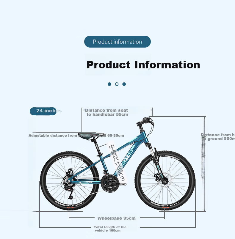 BATTLE Mountain Bike, 26-Inch, 24-Speed, for Men And Women, Adults, Students, Teenagers, City Leisure Off-Road Bike, Black And Red Color 8