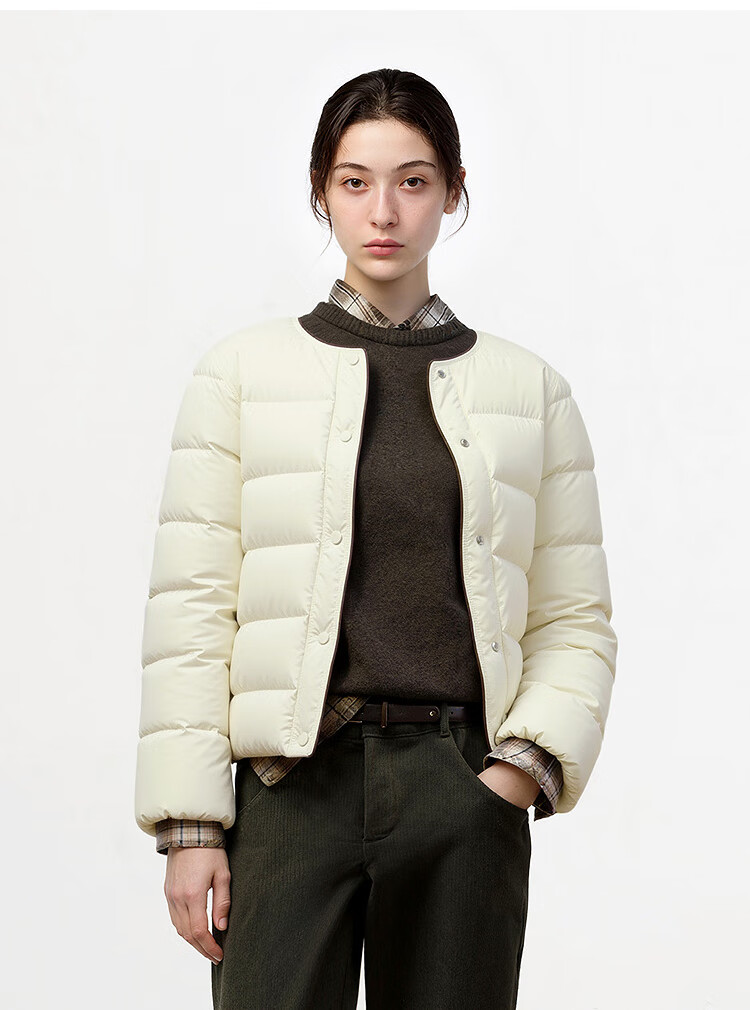 Semir down Jacket for Women, Winter Lightweight, 90% Down, Flower Bud Design, 025 Layering Loose Fit, Contrasting Colors, 109725113032 5