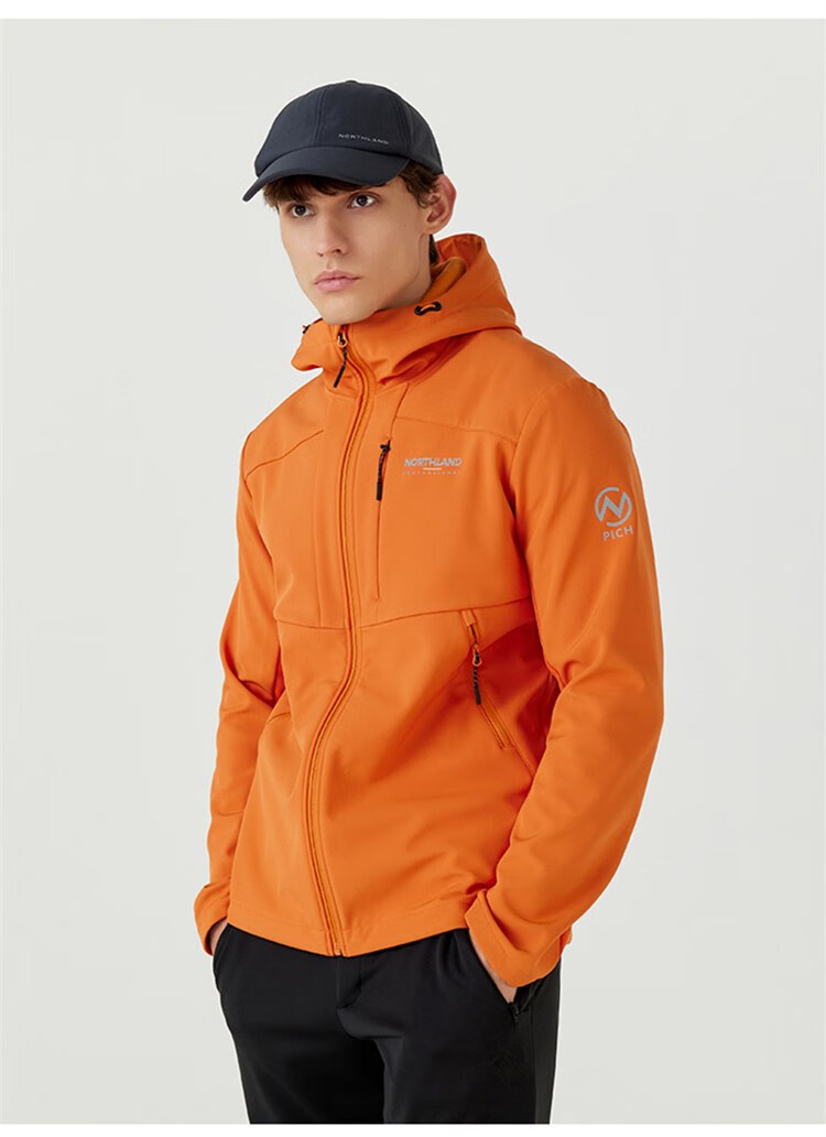 NORTHLAND [Baihulin] Outdoor Men's Windproof And Water-Resistant Soft Shell Jacket for Hiking And Mountaineering, Triple Protection Oil-Proof And Stain-Resistant Coat 16