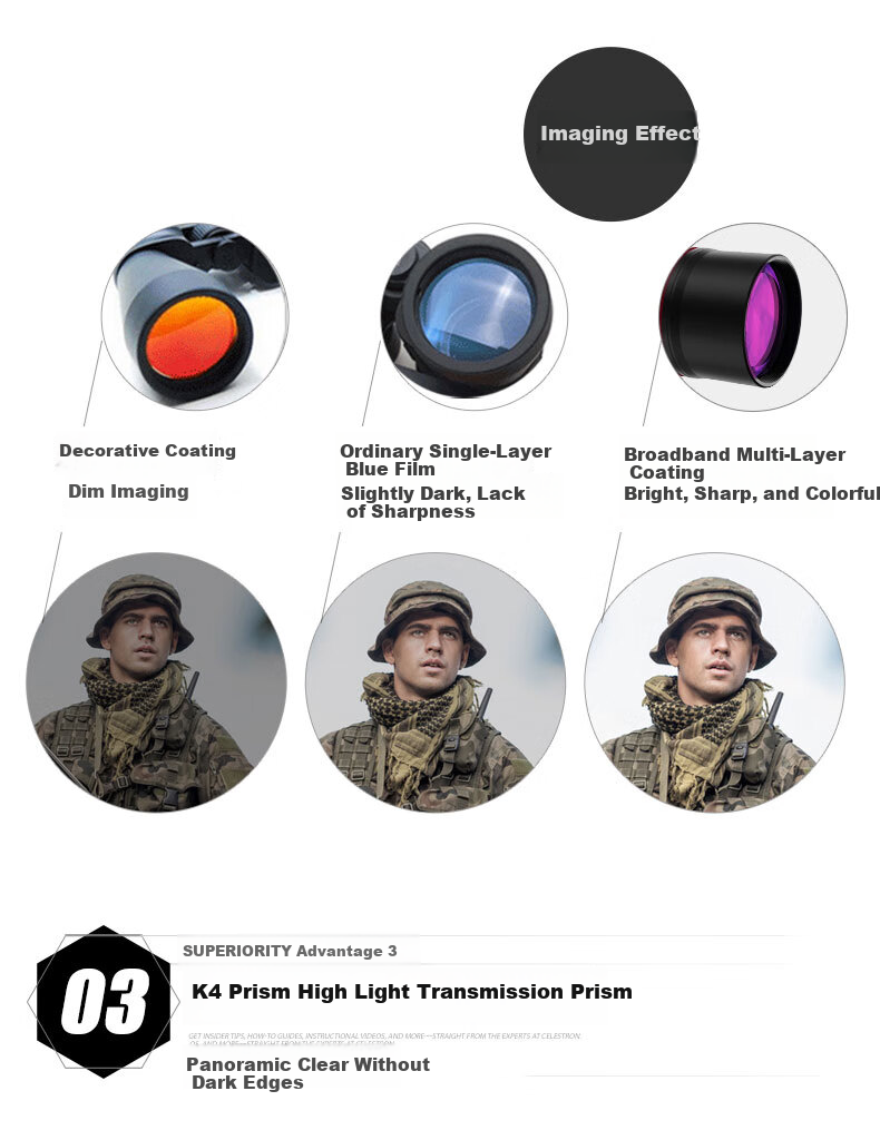 Celestron Leto 10X42 High-Definition High-Power Portable Monocular Smartphone Telescope Outdoor Hiking Concert Sports Black 8