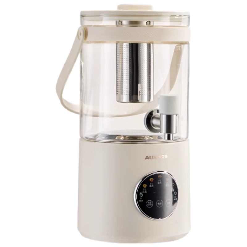 AUX 2.8L Multifunctional Glass Health Pot with Faucet, BPA-Free, Household Electric Kettle with Temperature Control, Large Capacity Tea Maker YS133 with Filter Screen