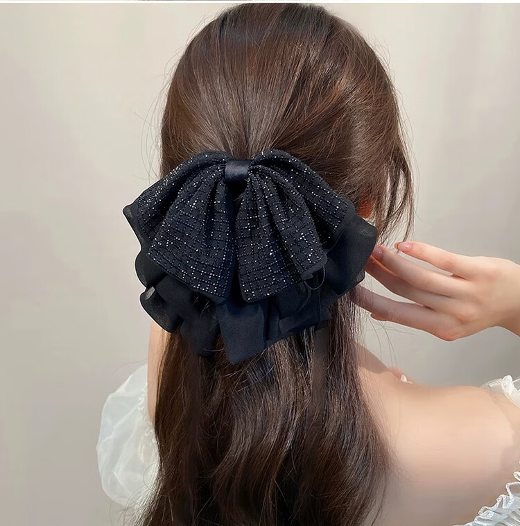 LiQing Butterfly Bow Mini Hair Claw Clips [2 Pieces] Hairpins for Forehead Bangs Side Hair Accessories Gift for Girlfriend Festival 7