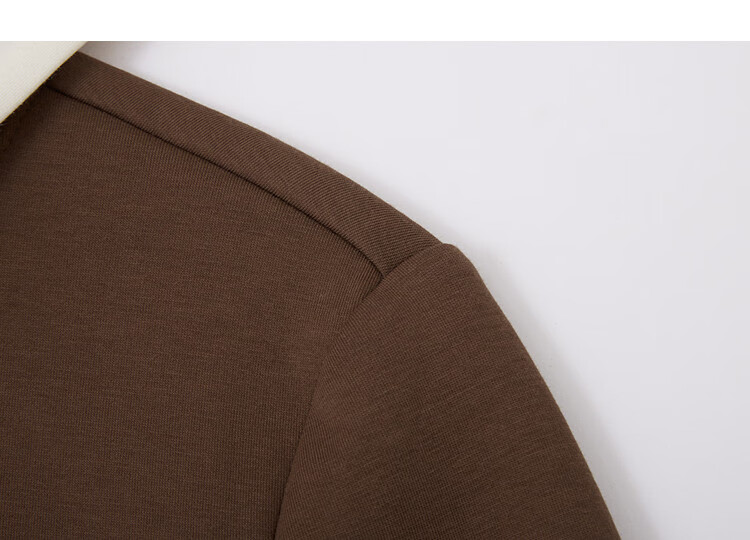 Dme [Shudan 280G Air Layer] Autumn Contrasting Color Hooded Split Pleated Waist-Cinching A-Line Women's Dress 3