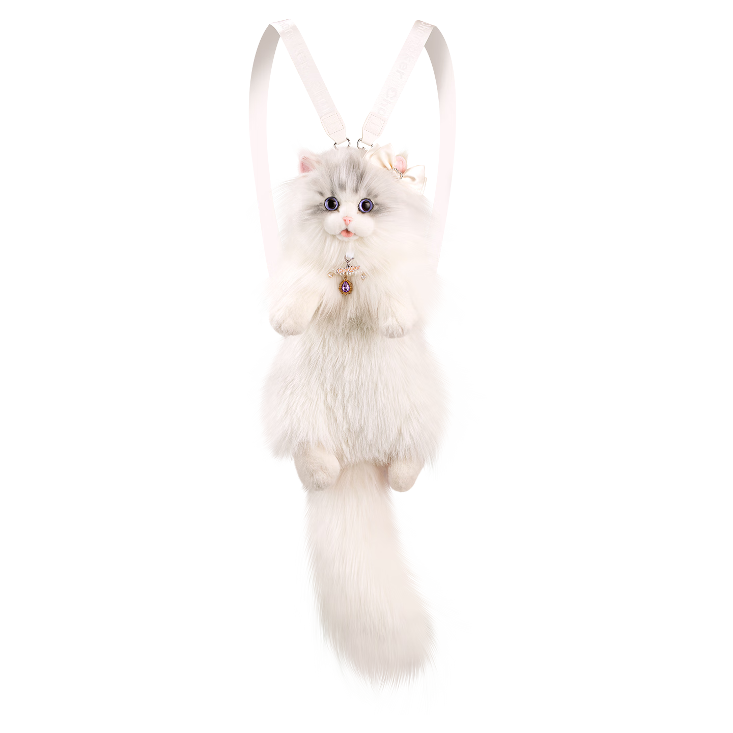 Chongke Miniature Napoleon Cat Plush Toy Backpack Stuffed Animal, Birthday Gift for Girlfriend