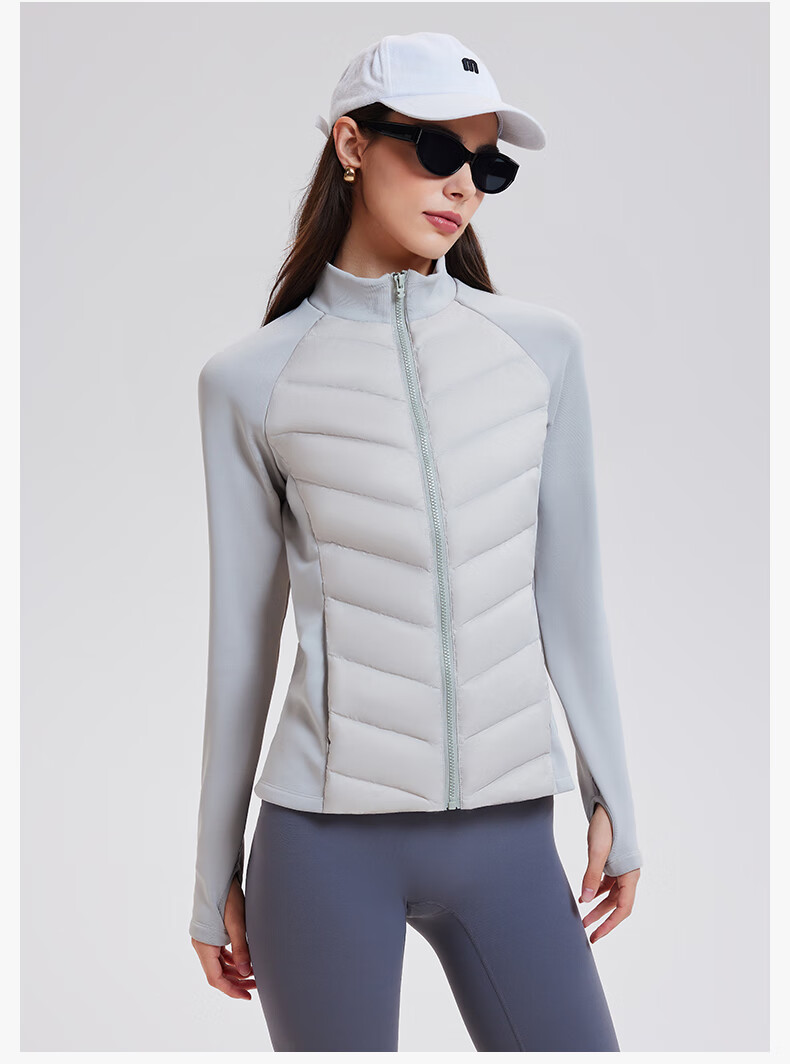 Cosleaf Lightweight Women's Down Jacket New National Standard 95% Goose Down Outdoor Warm Running Sports Slim Fit Yoga Top 13