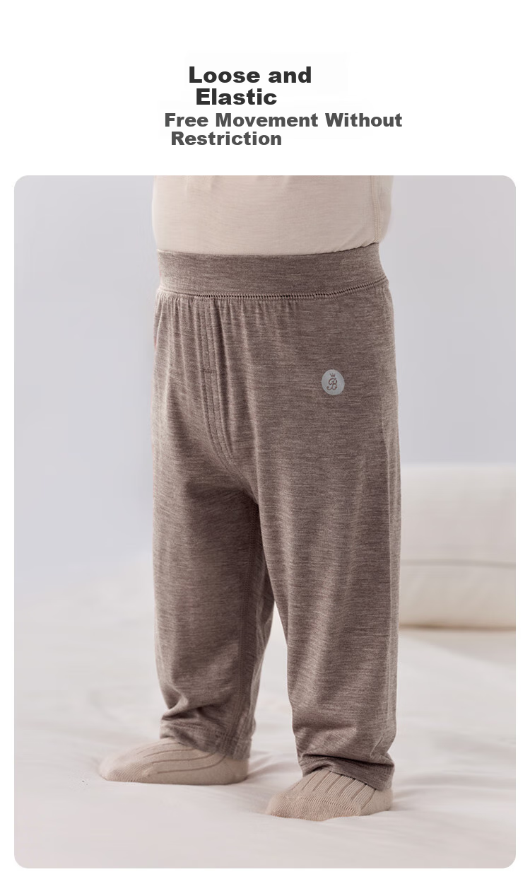 Babylove Infant And Toddler Pants, Sleepwear for Autumn And Winter, Casual Home Pants for Baby Boys And Girls, Solid Color Leggings, Warm High-Waist Autumn Pants 2