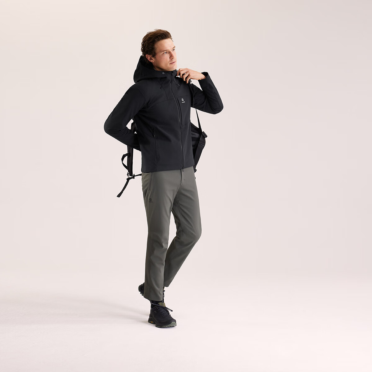 KAILAS M8 IC Hooded Softshell Jacket Men Fleece Warm Breathable Stretch Durable Windproof Hiking Coat Autumn Winter