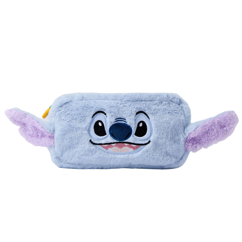 Disney Stitch Plush Pencil Case Large Capacity Cute Stationery Bag for Middle and High School Girls Back to School Supplies