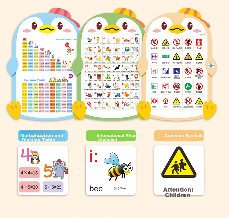 Mingxiao Children's Smart Reading Pen, Universal English Textbook Toy for Boys And Girls, V6 Birthday Gift 12