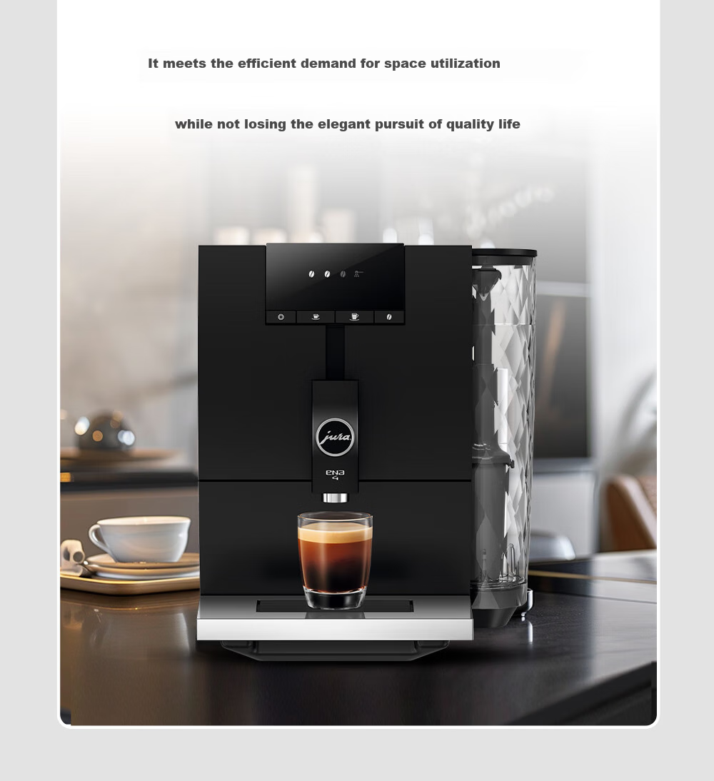 Jura Fully Automatic Italian-Style Coffee Grinder And Machine, European Import for Home And Office Use, Ultra-Thin Body Design, Upgraded Yuenai 4 White Versio 16
