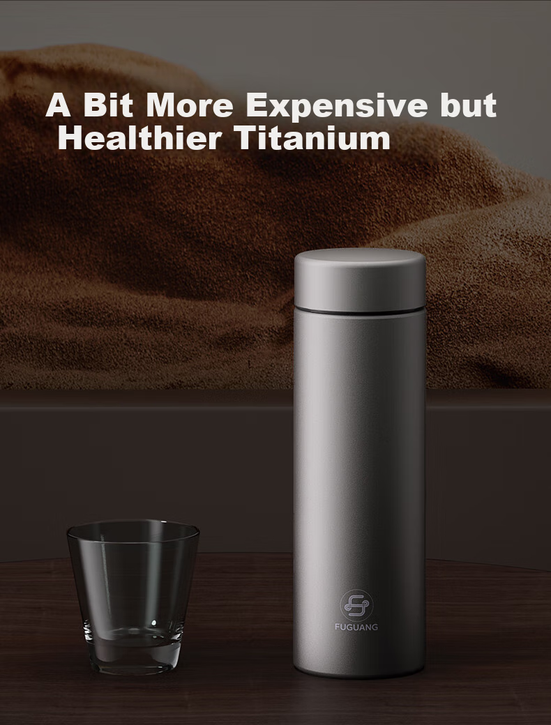 Fuguang Insulated Mug, Titanium Cup with Tea Infuser, Water Bottle for Men And Women, Pure Titanium Teacup, Outdoor Gift Box, Pure Titanium Thermos Cup 3