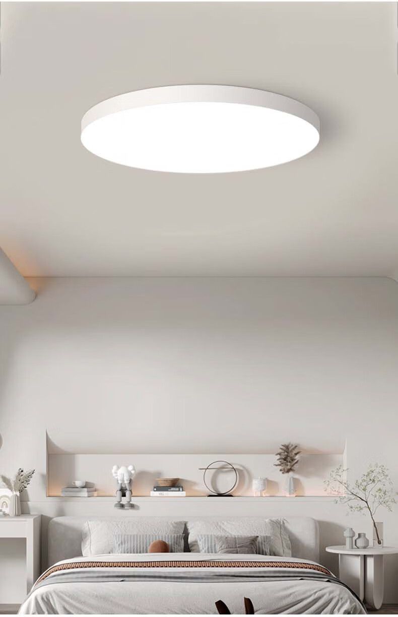 Jinggong LED Tri-proof Ceiling Light Moisture-proof Dust-proof Insect-proof Factory Stairway Corridor Ultra-thin Smart Light 36W Cool White 2