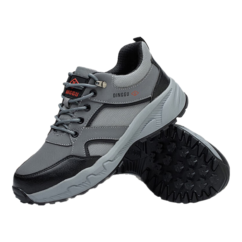 Dinggu Safety Shoes for Men with Steel Toe Cap, Puncture-Resistant, Lightweight, Comfortable, Non-Slip, for Construction Sites, 852hui43
