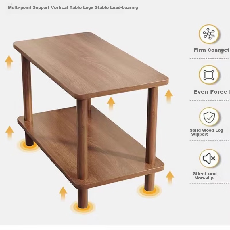 Gupujia Coffee Table, Living Room Sofa Side Table, Simple Small Tea Table, Compact Bedroom Square Table, Movable Bedside Table