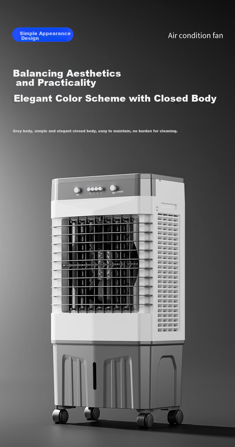 VCJ [Powerful Cooling] Air Cooler Fan, Home Cold Air Fan, Water-Cooled Fan, Portable Cooling Fan with Water Tank, for Bedroom And Living Room, Model HZ-70 10