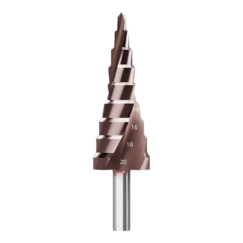 HUHAO Cobalt-Containing Pagoda Drill Bit, High Hardness Metal Iron Plate Stainless Steel Specialized Drilling Step Drill Bit, Hole Opener And Hole Enlarger