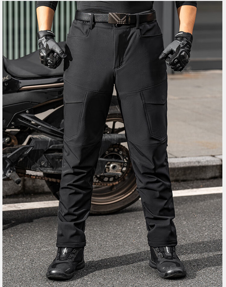 MOTOWOLF Motorcycle Quick-Release Riding Pants, Motorbike Anti-Fall Winter Warm Windproof Quick-Release Trousers, Windproof Pants, Cold-Resistant Quick-Detach Pants 11