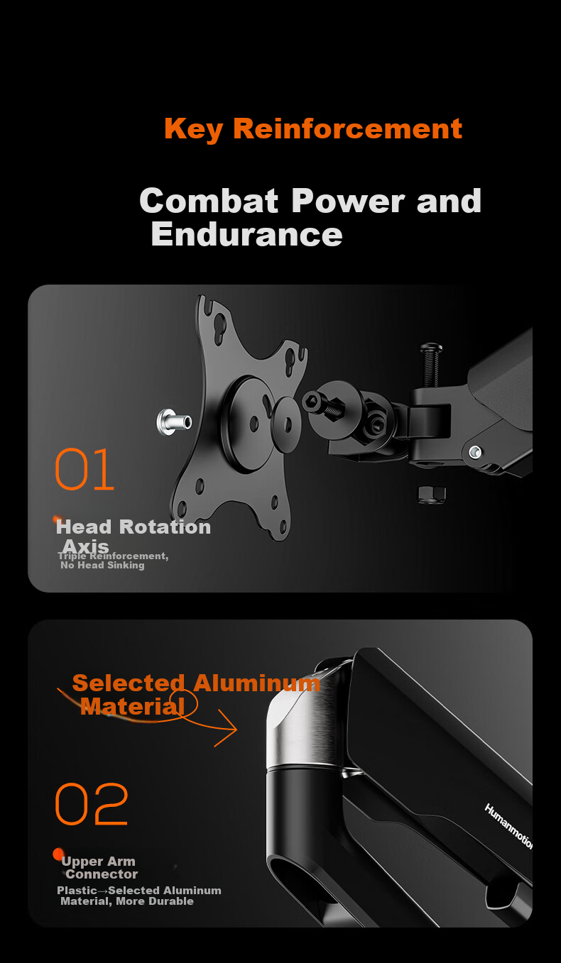 Songneng Monitor Stand, Computer Stand, Display Stand, Mechanical Arm, Monitor Riser, Monitor Arm Support, Weight Capacity 12KG, T690-1B 6