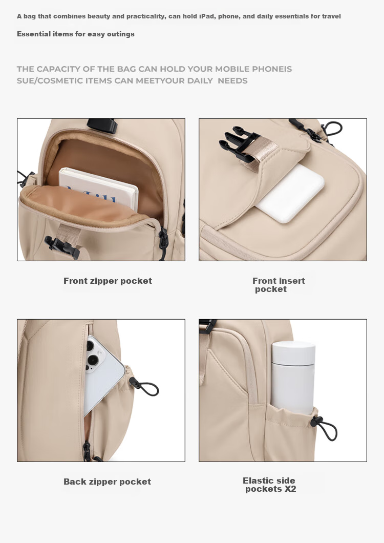 GOLF Chest Bag, Unisex Crossbody Bag, Casual Shoulder Bag for Men And Women, Phone And IPad Pouch, Outdoor Cycling Sports Small Backpack 10
