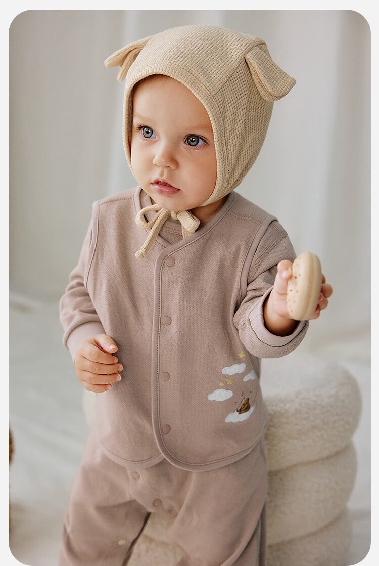 Minibala Baby Vest Newborn Clothing Skin-friendly Breathable Soft Nordic Style 2026 Spring New Arrival 11