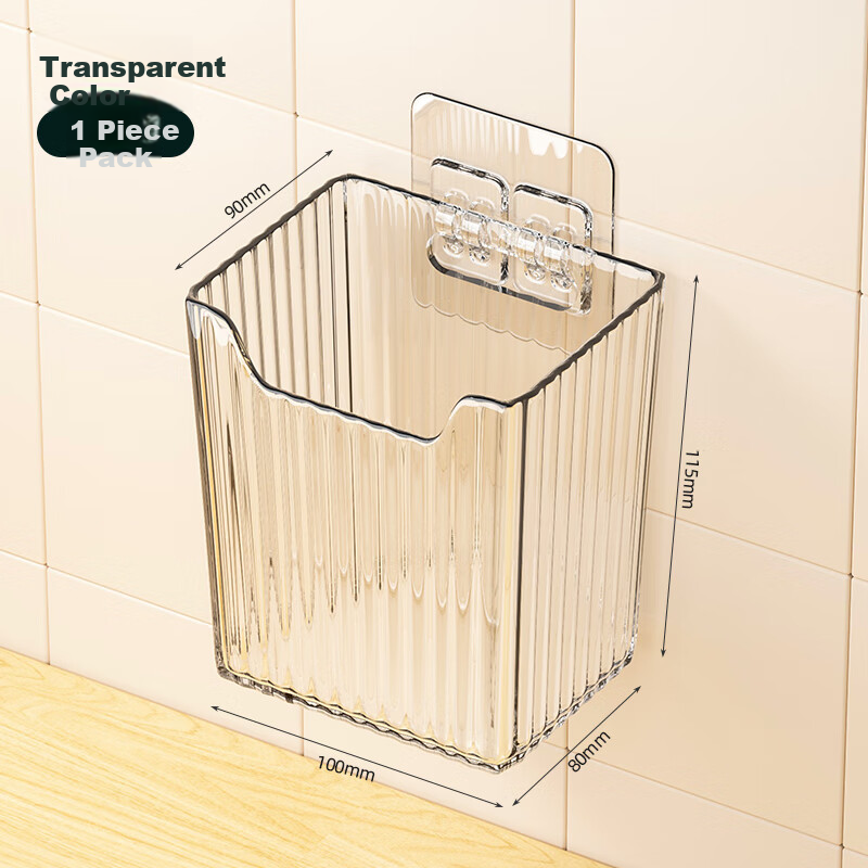 MUYA Bathroom Storage Rack, No Drilling Required, Wall-Mounted Toothbrush Holder, Toothpaste And Comb Organizer, Storage Box for Bathroom And Kitchen, Storage Solutio
