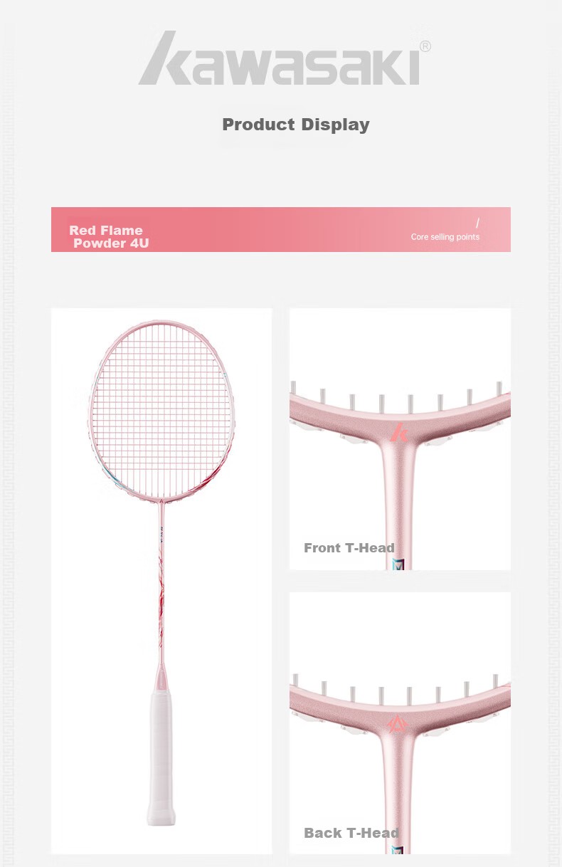Kawasaki Badminton Racket, Gengjianfeng Qie 5 Full Carbon, Unisex All-Round Racket, Ultra-Light Speed Advanced Racket, Single Racket Bow And Arrow 18