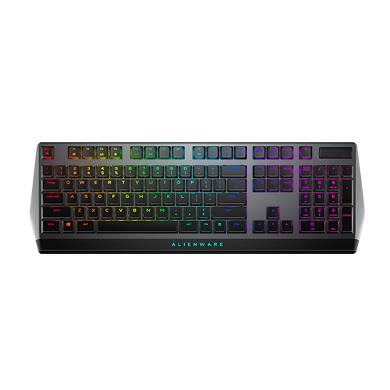 Alienware AW510K Gaming Mechanical Keyboard, Wired Home Keyboard, Low-Profile Red Mechanical Switches, High-End E-Sports RGB Peripheral, Gift for Boyfriend Or Girlfriend, Holiday Present in Black