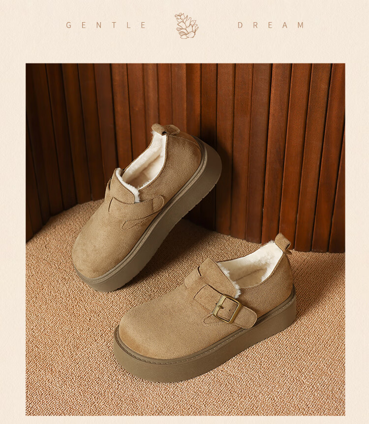 ZHR Birkenstock Women's 2026 New Thick-Soled Retro Casual Lightweight Shoes AB173 Camel 38 5