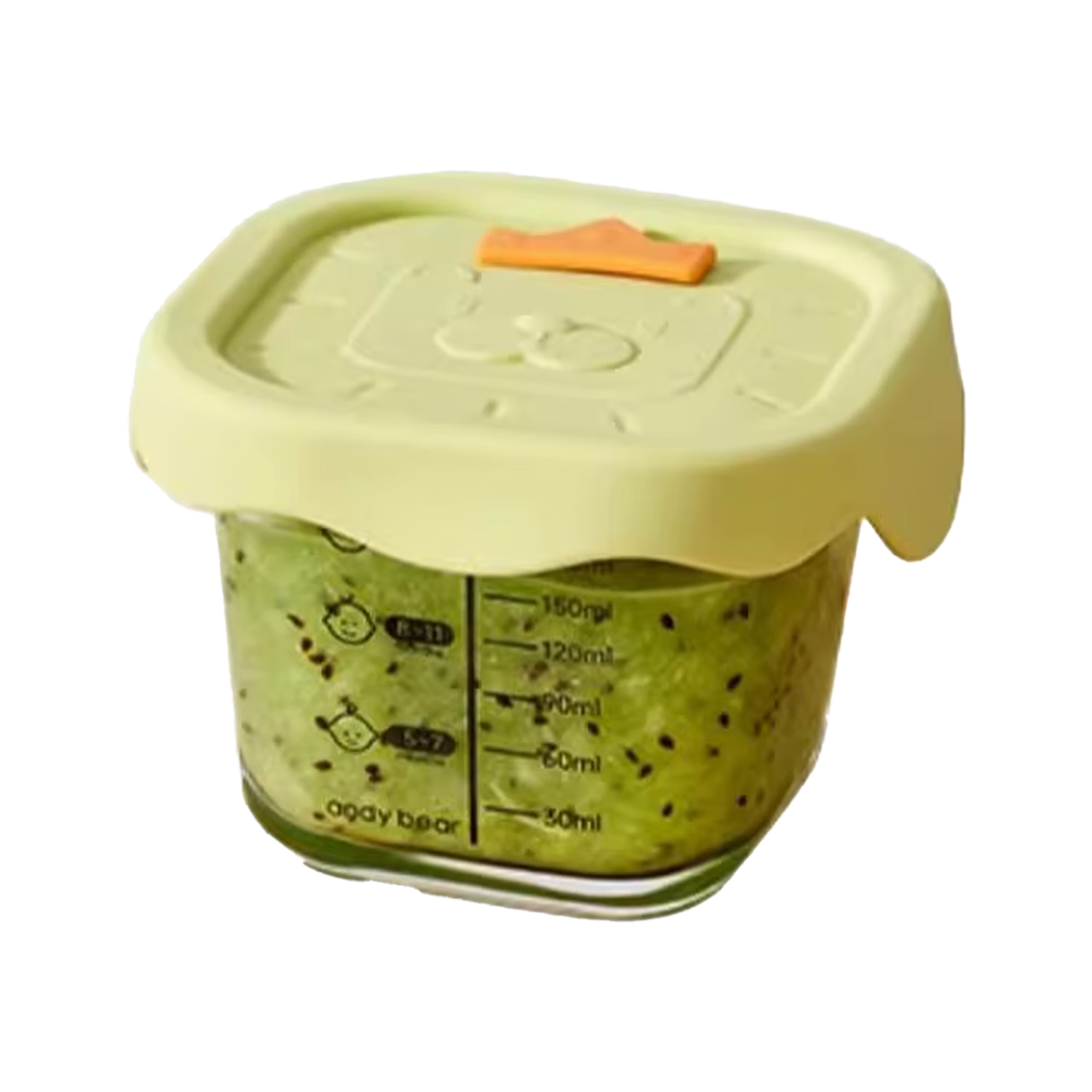 COOKSS Baby Food Container, Glass Steaming And Storage Box, Home Freezer Compartment, Fresh-Keeping Cake Mold, Baby Food Bowl Tool Set