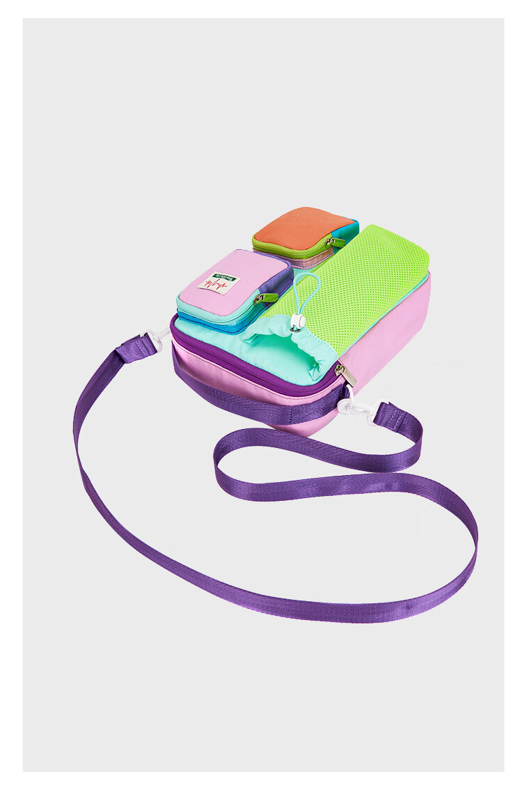 Three Duckling Lightweight Crossbody Bag Storage Bag Dopamine Casual Outdoor Sports Travel Multifunctional Single Shoulder Crossbody Backpack 17