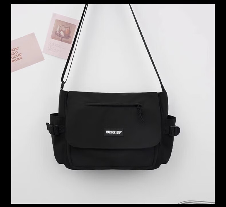 Huili Canvas Shoulder Bag for Men, 2025 New Style, Portable Large Capacity Commuter Casual Crossbody Bag for Me 15