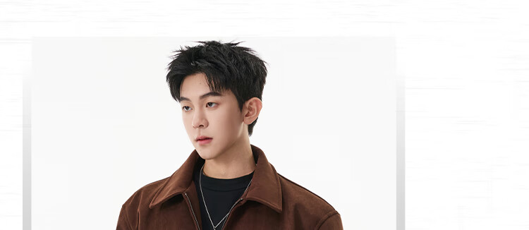 IZEXX American Style Suede-Like Jacket Premium Matte Men's Outdoor Vintage Autumn Winter Coat HJ58 Coffee Color L 4