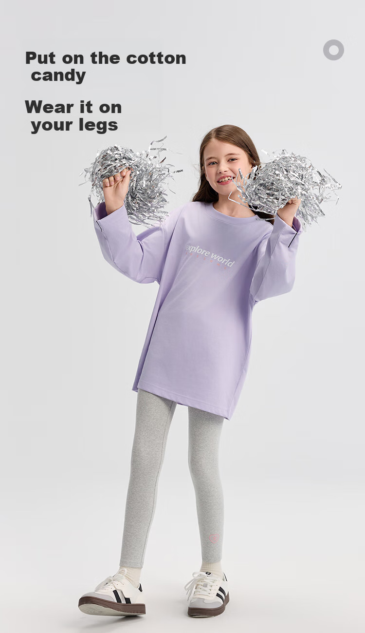BALABALA Girls' Leggings, Children's Pants, Autumn Trousers for Young Kids, Elastic Pants, Comfortable, 209325108001 1