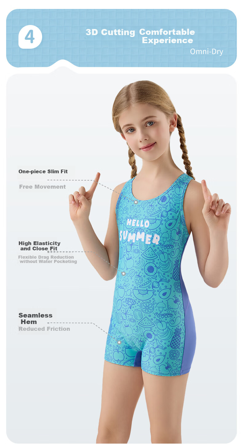 SWANS Girls' One-Piece Swimsuit, Quick-Dry Professional Training Sports Swimwear for Girls, 266 Rose Red, Size 160 3
