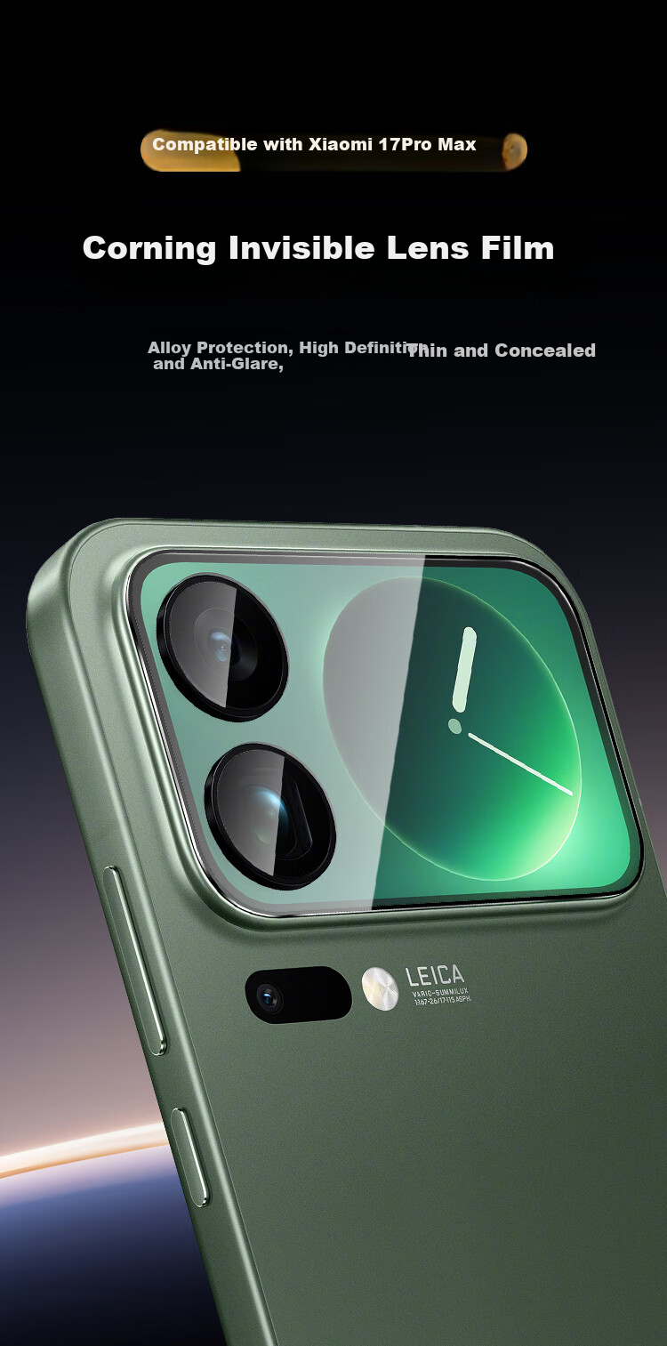 KOOLIFE Compatible [AR Anti-Glare Back Screen Film Alloy Eagle Eye] Xiaomi 17 Pro Camera Lens Film Xiaomi 17 Pro Phone Back Screen Protective Film Ultra-Thin HD Shatterproof Fingerprint Resistant 2