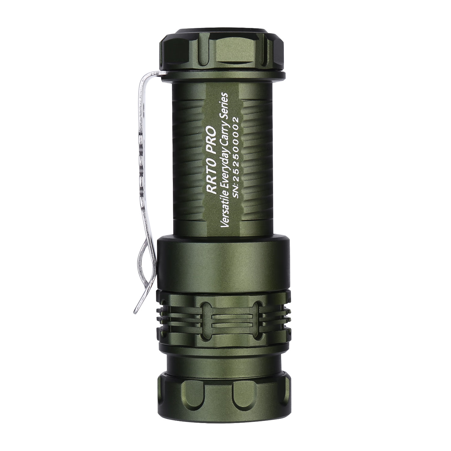 JETBeam RRT0 Pro Military Gray High-Intensity Flashlight Stepless Dimming Portable Ultra-Bright Tactical Outdoor Torch