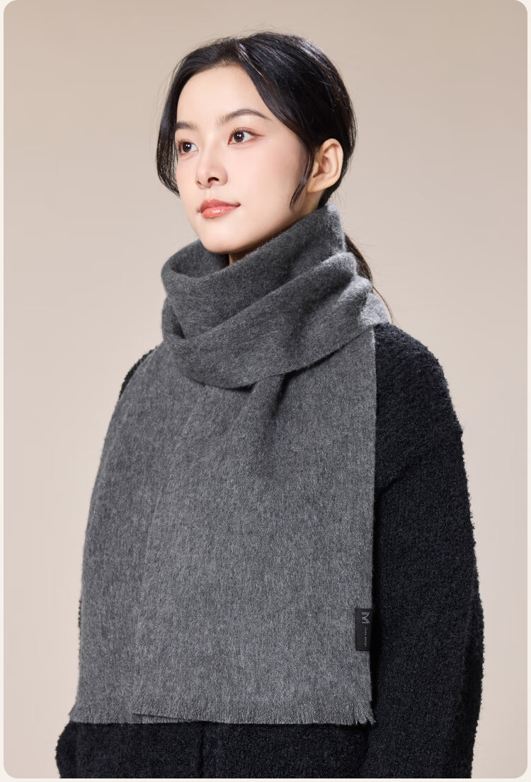 JIUMU Women's Cashmere Scarf Autumn Winter Warm Shawl Wool Neck Warmer Gift Box for Mother's Day Birthday 24