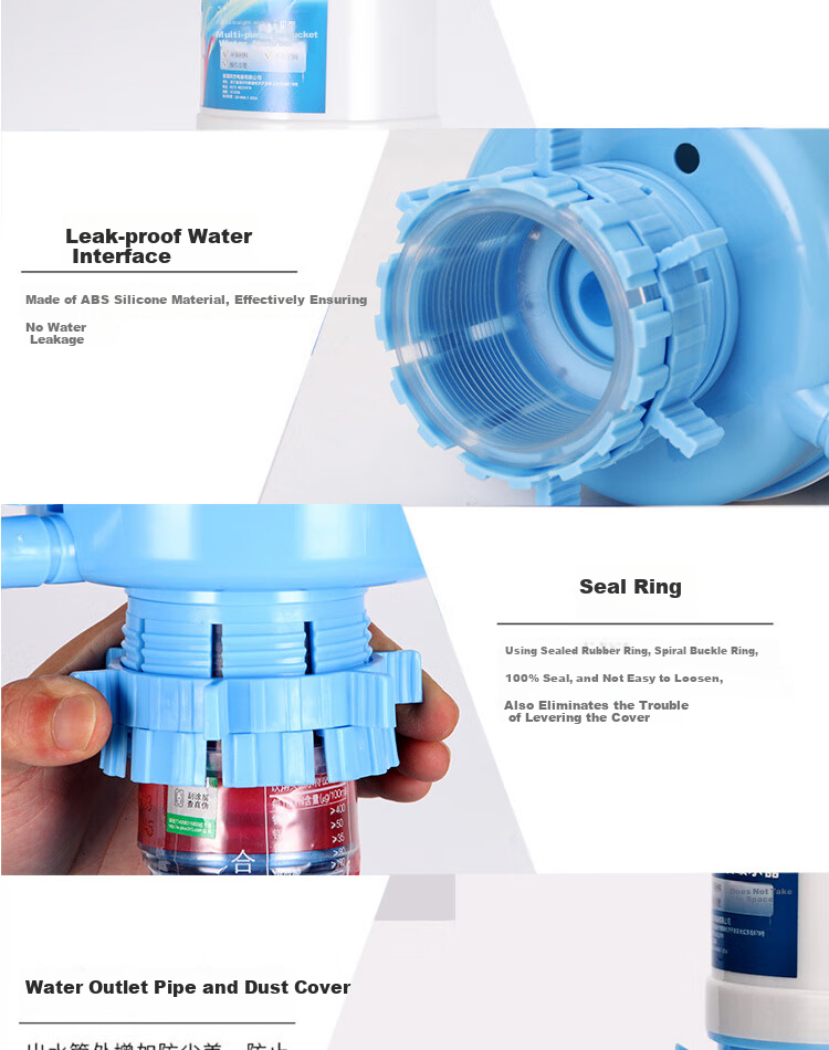 BJ Bottled Water Pump, Pure Water Dispenser, Manual Water Pump, Drinking Water Extractor, Water Dispenser with Hand Pressure 5